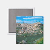 Alte Stadt Toledo, Spanien. Magnet (Vorderseite/Rückseite)