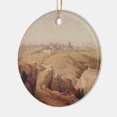 Alte Stadt von Jerusalem vom Ölberg Keramik Ornament (Links)