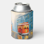 Alte Stadtbahn Ölgemälde Dosenkühler (Kanne Rückseite)