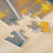 Alte Stadtbahn Ölgemälde Puzzle (Seite)