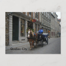 Alte Stadtbesichtigung von Quebec Postkarte
