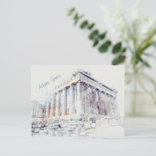 Alte Stätten Parthenon in Athen, Griechenland Postkarte (Stehend Vorderseite)
