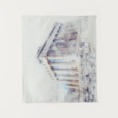 Alte Stätten Parthenon in Athen, Griechenland Wandteppich (Vorderseite)