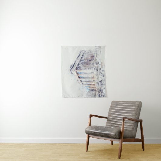 Alte Stätten Parthenon in Athen, Griechenland Wandteppich (Beispiel)