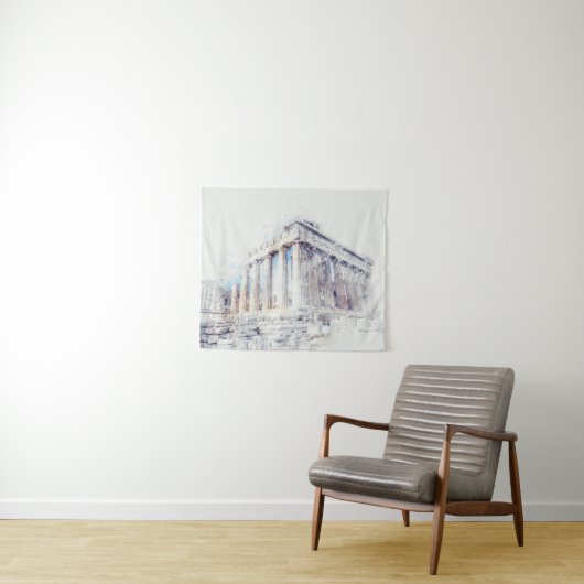Alte Stätten Parthenon in Athen, Griechenland Wandteppich (Beispiel (Horizontal))