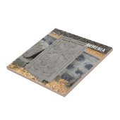 Alte Steinkreuze (Khachkars) in Armenien Fliese (Seite)