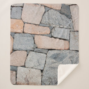 Alte Steinmauer der alten Burg. abstrakt, antike Sherpadecke