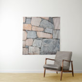 Alte Steinmauer der alten Burg. abstrakt, antike Wandteppich (Beispiel)