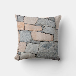 Alte Steinmauer des alten Schlosses. abstrakt, alt Kissen