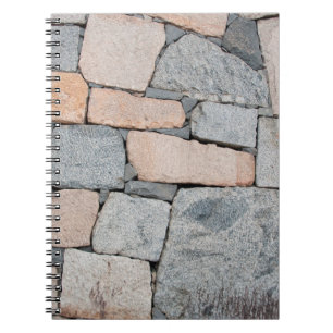 Alte Steinmauer eines antiken Schlosses. abstrakt, Notizblock