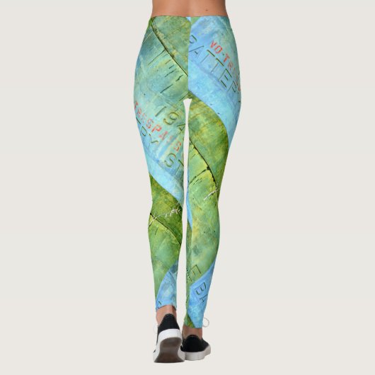 Alte Steinmauer Leggings (Rückseite)