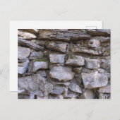 Alte Steinmauer Postkarte (Vorne/Hinten)