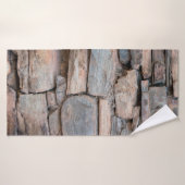 Alte Steinmauer-Struktur Hintergrund abstrakt, ant Badehandtuch (Badehandtuch)