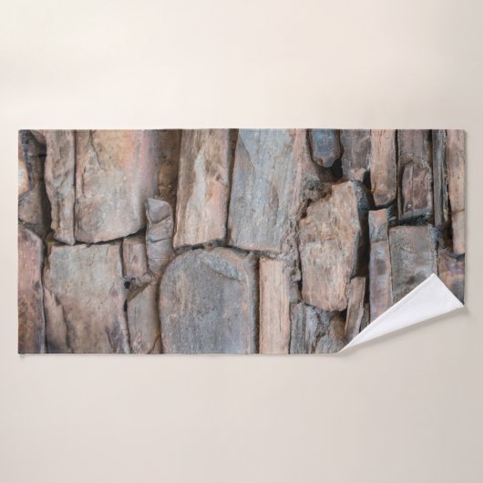 Alte Steinmauer-Struktur Hintergrund abstrakt, ant Badehandtuch (Badehandtuch)