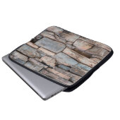 Alte Steinmauer-Struktur Hintergrund abstrakt, ant Laptopschutzhülle (Vorne Knopf)