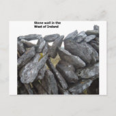 Alte Steinmauern in Irland Postkarte (Vorderseite)