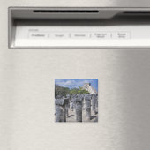 Alte Steinsäulen in Chichen Itza. Zentrale Magnet (In Situ (Geschirrspüler))