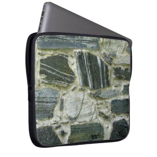 Alte Steinwand Laptopschutzhülle (Vorne Rechts)