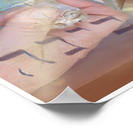 Alte Steinwerkzeuge Poster (Ecke)