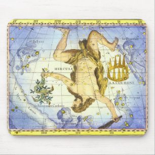 Alte Sternkarte Sternbild Herkules Mousepad