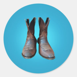 Alte Stiefel Runder Aufkleber