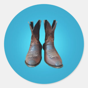 Alte Stiefel Runder Aufkleber