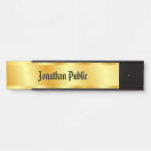 Alte Stil Handgeschriebene Script-Imitate Gold Ele Türschild (Vorderseite )