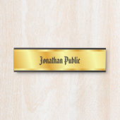 Alte Stil Handgeschriebene Script-Imitate Gold Ele Türschild (Vorderseite )