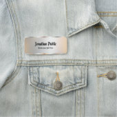 Alte Stilkalligraphie Skripttext Silver Look Namensschild (Beispiel)