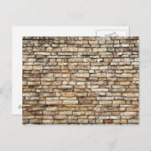 Alte Stone Brick Wall Textur Postkarte (Vorne/Hinten)