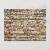 Alte Stone Brick Wall Textur Postkarte (Vorderseite)