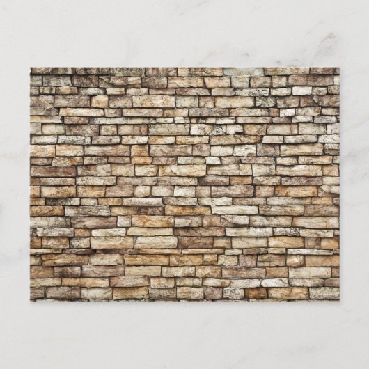 Alte Stone Brick Wall Textur Postkarte (Vorderseite)