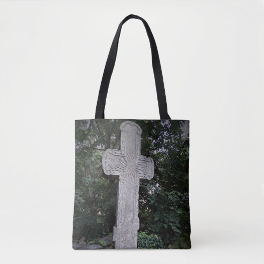 Alte Stone Cross Foto Tasche (Vorderseite)