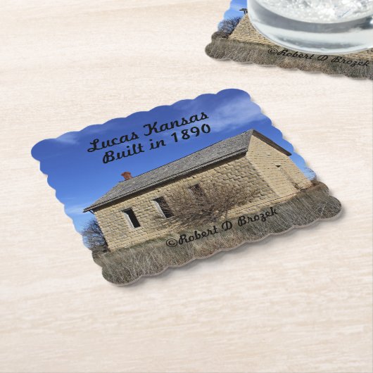 Alte Stone School Paper Untersetzer (angewinkelt)