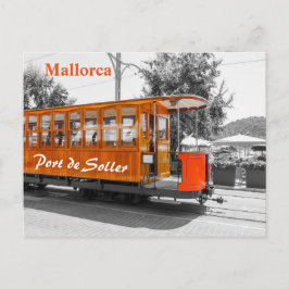 Alte Straßenbahn von Mallorca nach Port de Soller Postkarte