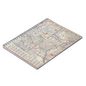 alte Straßenkarte des neuen mexico arizona 1951 Notizblock (Linke Seite)