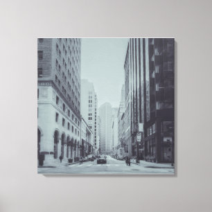 Alte Straßenszene in San Francisco Leinwanddruck