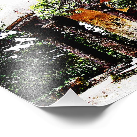 Alte Struktur in Sintra Portugal Fotodruck (Ecke)