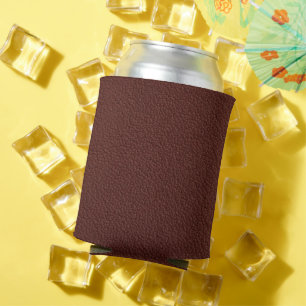 Alte strukturierte Cognac-Ledertextur Dosenkühler