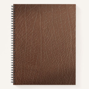 Alte strukturierte Cognac-Ledertextur Notizblock