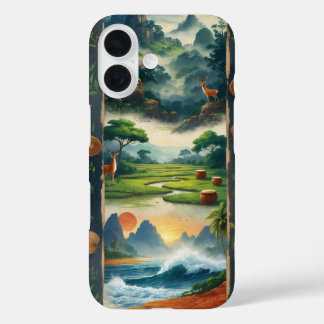 Alte südindische Natur iPhone 16 Hülle