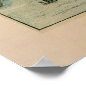 Alte Südkalifornische Küstenkarte (1897) Poster (Ecke)