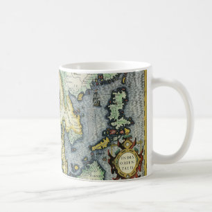 Alte Südostasienkarte von Mercator / Hondius Kaffeetasse