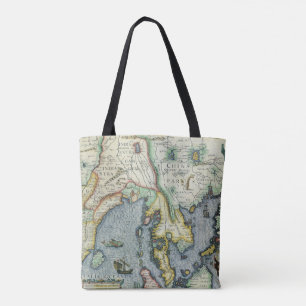 Alte Südostasienkarte von Mercator / Hondius Tasche