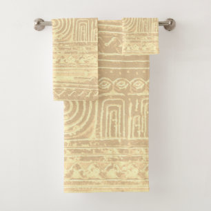 Alte Sumerische Mesopotamian-Muster Badhandtuch Set