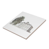 Alte Synagoge-Architekturskizze Fliese (Seite)