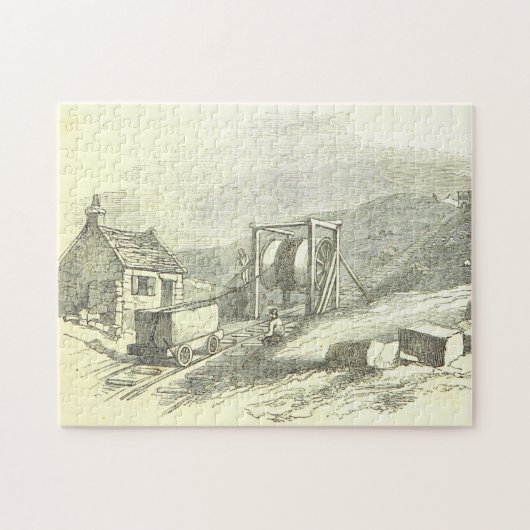 Alte Szene eines Steinbruchs Puzzle (Horizontal)