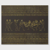 Alte Szene Spartas Griechenland auf griechischem Geschenkpapier (Flach)