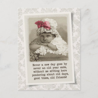 Alte Tage, alte Freunde - Vintage Reproduktion Postkarte