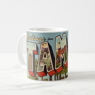 Alte Tampa Florida Gruß-Tasse Kaffeetasse